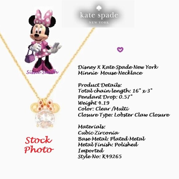 Disney X ♠️ Kate Spade ♠️ New York Minni Mouse Trio Set - Picture 14 of 16